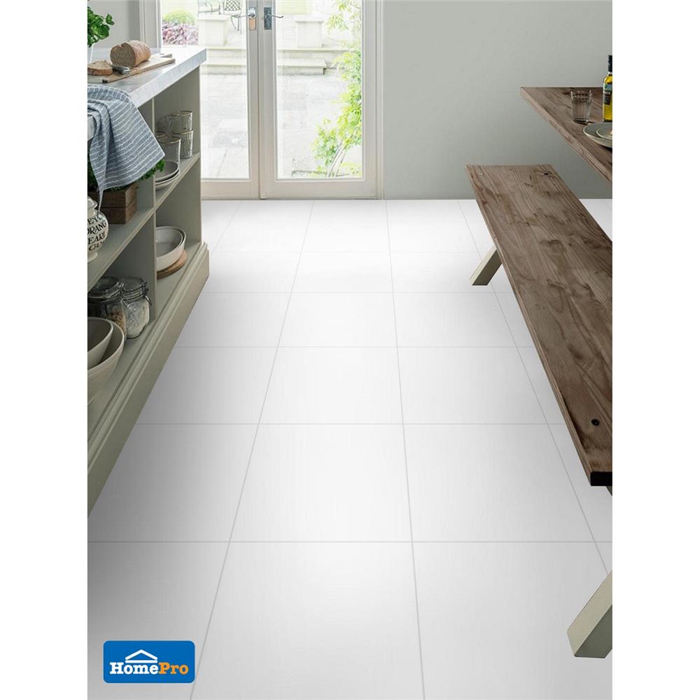 กระเบื้องพื้น 16x16 นิ้ว TARA เบลาเนีย ขาว PM 0.96M2