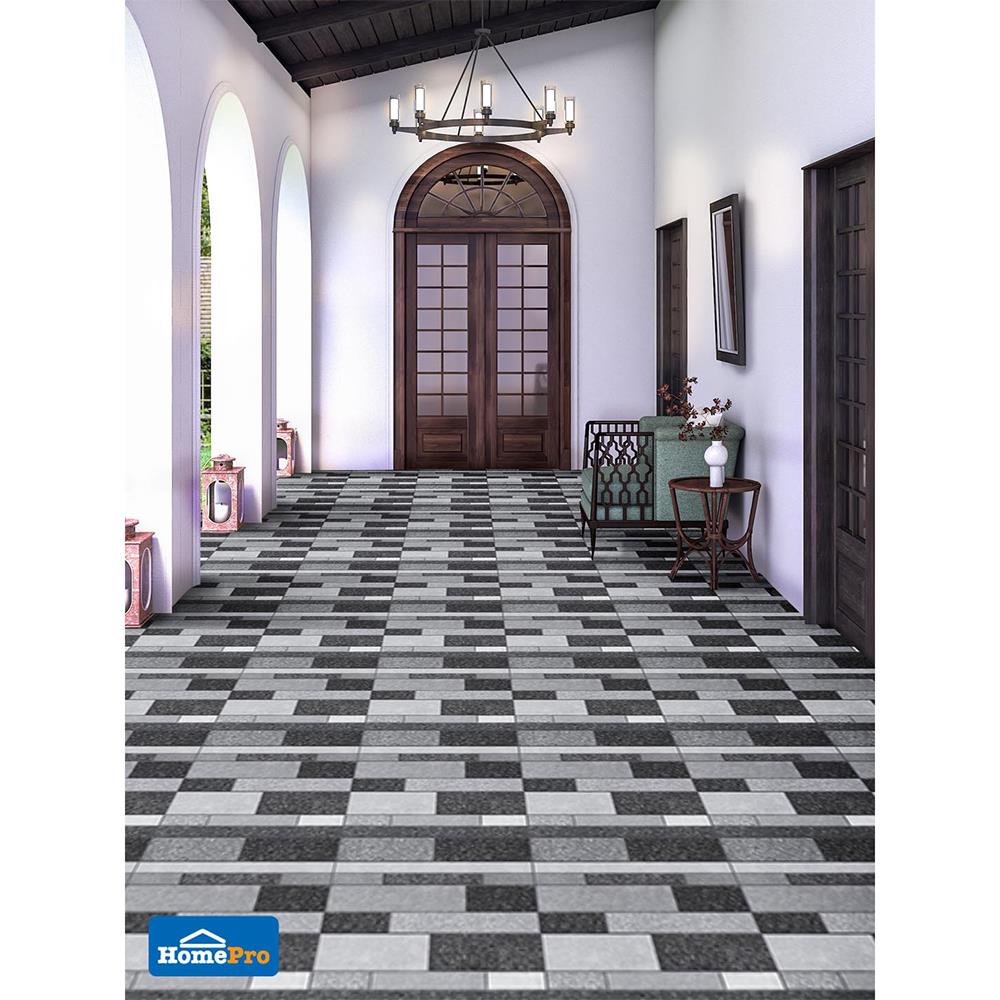 กระเบื้องพื้น 16x16 นิ้ว TARA แอนดูโล่ สโตน เทา PM 0.96M2