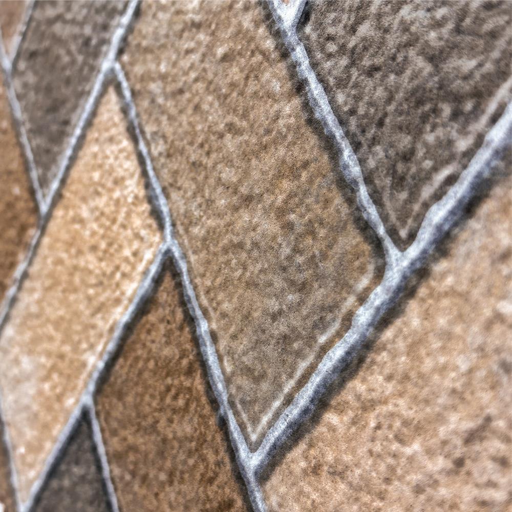 กระเบื้องพื้น 16x16 นิ้ว TARA เททริส สโตน น้ำตาล PM 0.96 ตร.ม.