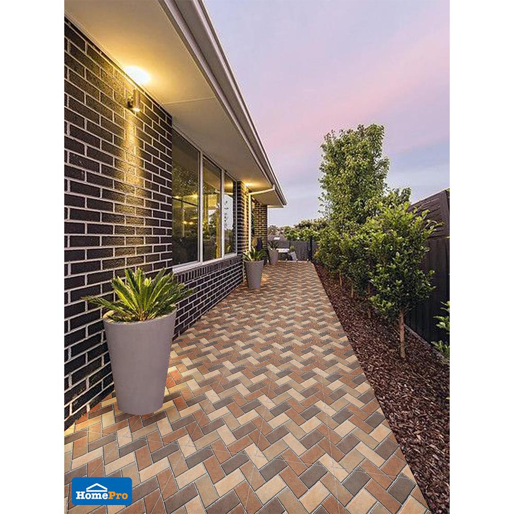 กระเบื้องพื้น 16x16 นิ้ว TARA เททริส สโตน น้ำตาล PM 0.96 ตร.ม.