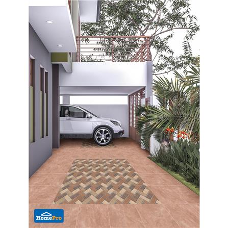 กระเบื้องพื้น 16x16 นิ้ว TARA เททริส สโตน น้ำตาล PM 0.96 ตร.ม._3