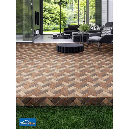 กระเบื้องพื้น 16x16 นิ้ว TARA เททริส สโตน น้ำตาล PM 0.96 ตร.ม._4