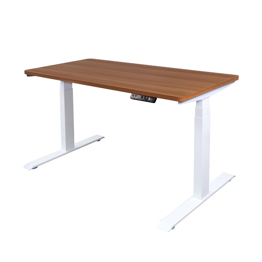 โต๊ะปรับระดับไฟฟ้า BEWELL 120 ซม. สีวอลนัท/ขาว