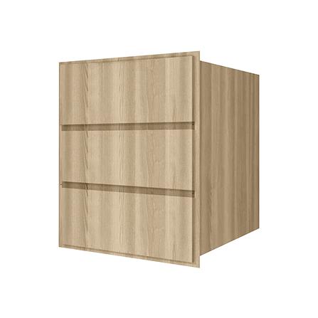 ตู้ลิ้นชัก 3 ชั้น WPC PARAZZO ENZO บานเพ่ 50x60 ซม. สีเนเชอรัลโอ๊ก_1