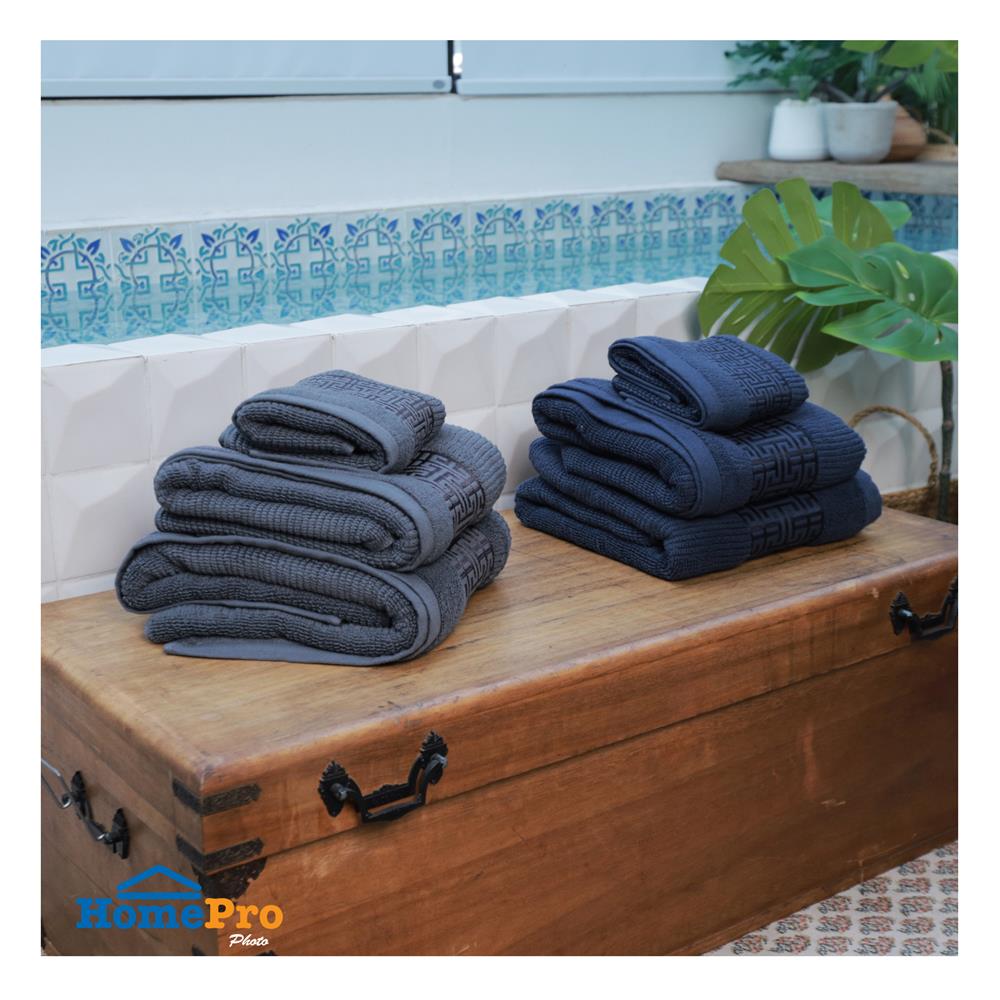 ผ้าขนหนู HOME LIVING STYLE CAMILA 16X32 นิ้ว สีน้ำเงินเข้ม