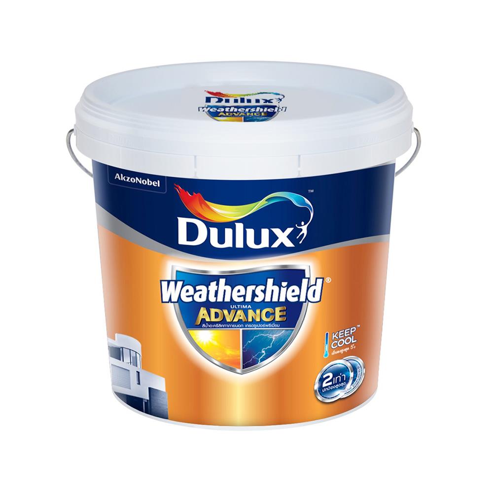 สีน้ำทาภายนอก ชนิดเนียน DULUX WEATHERSHIELD ULTIMA ADVANCE BASE B สีขาว 2.5 แกลลอน