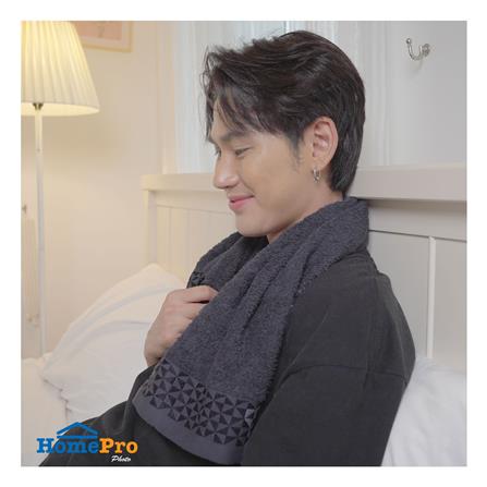 ผ้าขนหนู HOME LIVING STYLE MORGAN 27X54 นิ้ว สีเทา_8