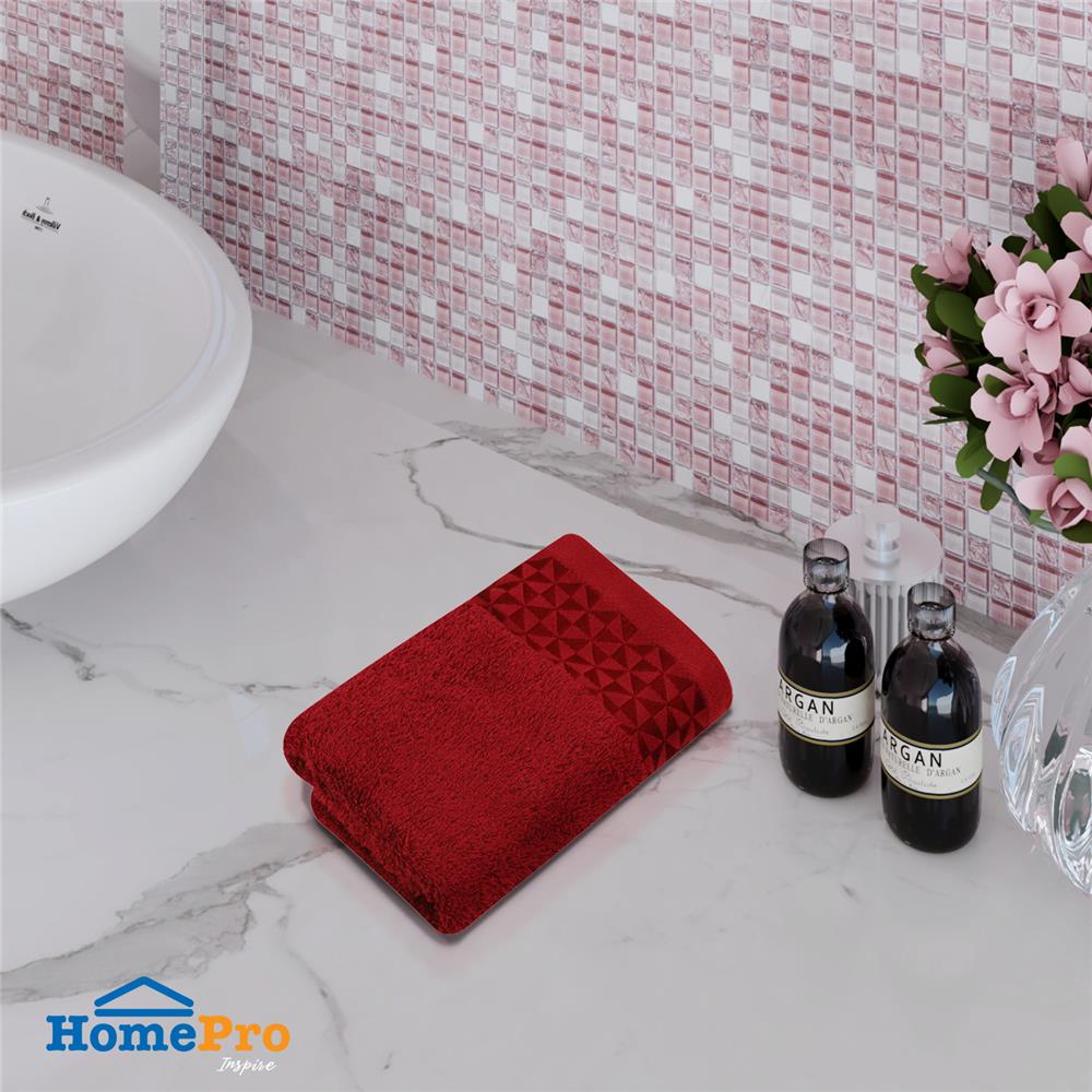 ผ้าขนหนู HOME LIVING STYLE MORGAN 30X60 นิ้ว สี MAROON