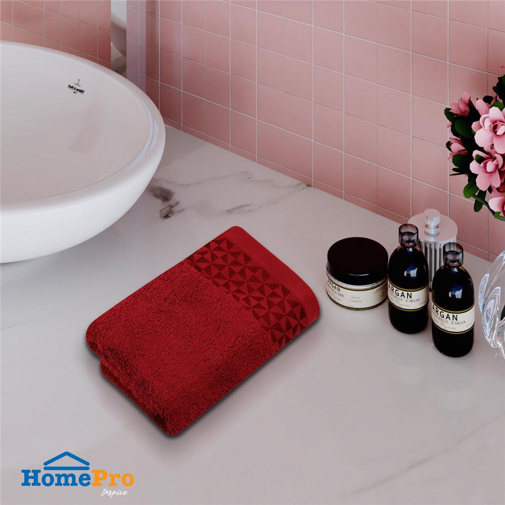 ผ้าขนหนู HOME LIVING STYLE MORGAN 27X54 นิ้ว สี MAROON