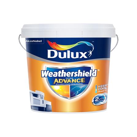 สีน้ำทาภายนอก DULUX WEATHERSHIELD ULTIMA ADVANCE กึ่งเงา 5 แกลลอน_0