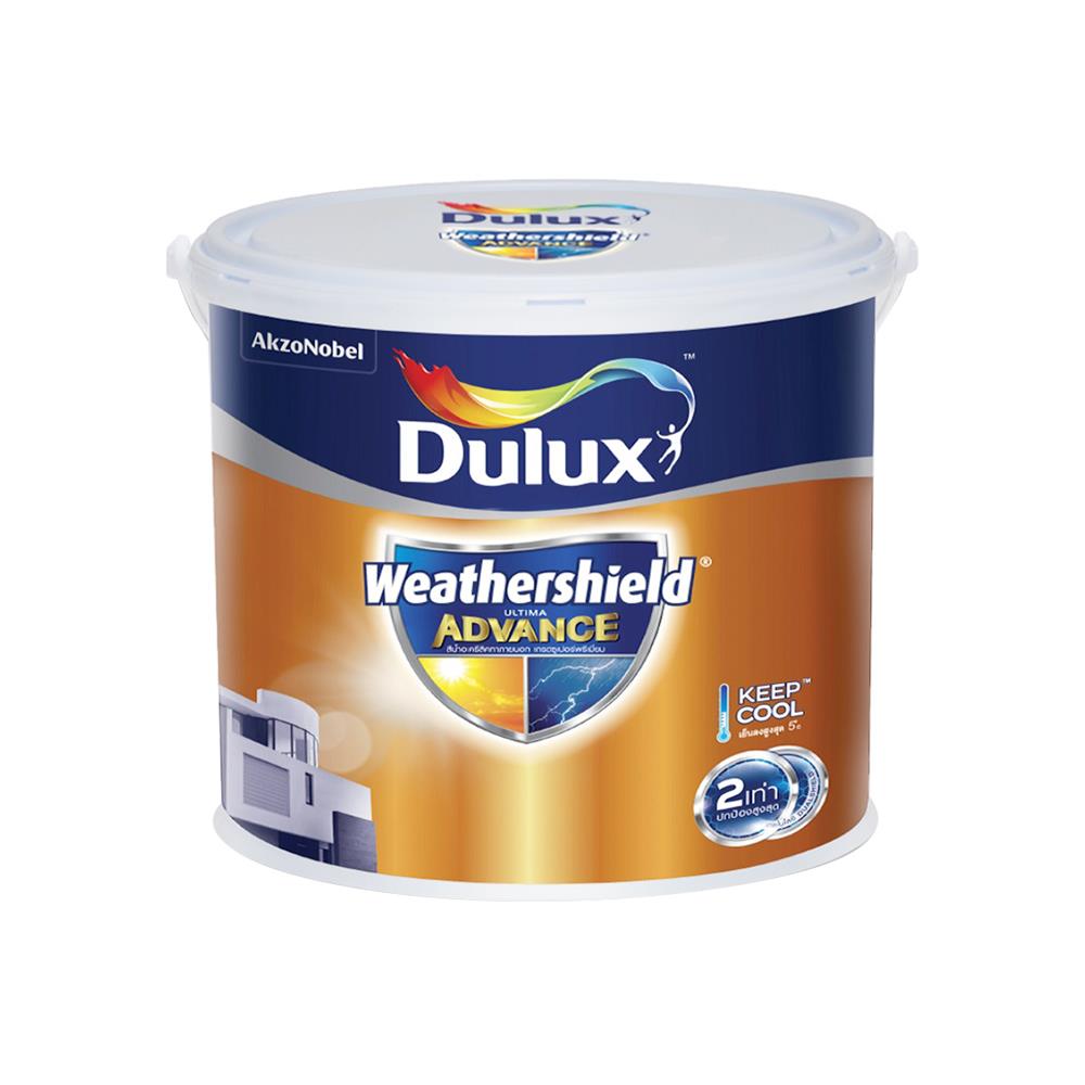สีน้ำทาภายนอก ชนิดเนียน DULUX WEATHERSHIELD ULTIMA ADVANCE BASE D สีขาว 1 แกลลอน