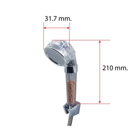 ชุดฝักบัวสายอ่อน 1 ระดับ HOEN รุ่น HOME-001S สีโครม_3