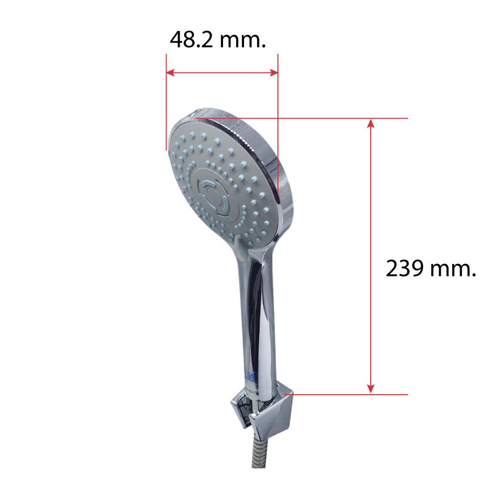 ชุดฝักบัวสายอ่อน 3 ระดับ HOEN รุ่น HOME-18 สีโครม