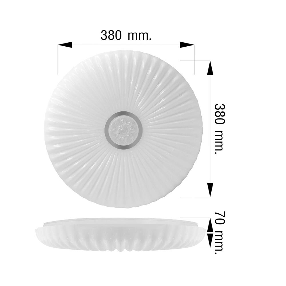 ไฟเพดาน LED NAGAS FIOLAR S01 15 นิ้ว 36 วัตต์ DAYLIGHT/COOL WHITE/WARM WHITE สีขาว