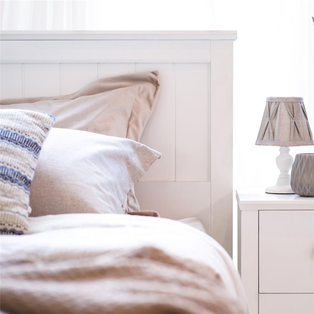 เตียง 6 ฟุต KONCEPT MONETA สีขาว