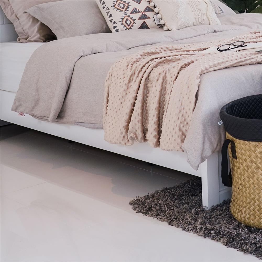 เตียง 6 ฟุต KONCEPT MONETA สีขาว