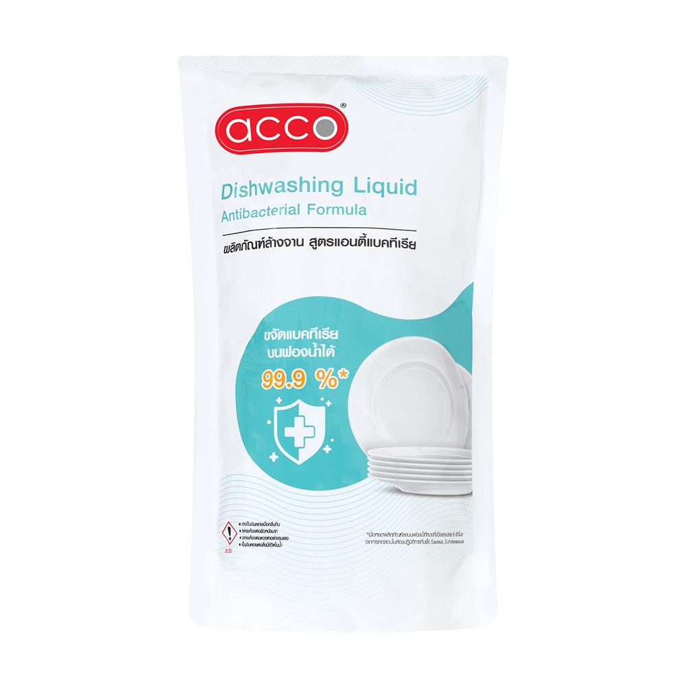 รีฟิลน้ำยาล้างจาน ACCO 550 มล. สูตรแอนตี้แบคทีเรีย แพ็ก 3 ชิ้น