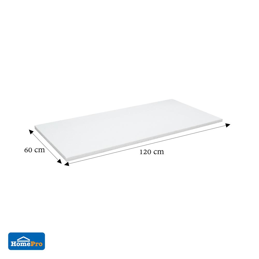 โฟมแผ่น PACK IN 1 นิ้วX60 ซม.X1.2 ม. สีขาว