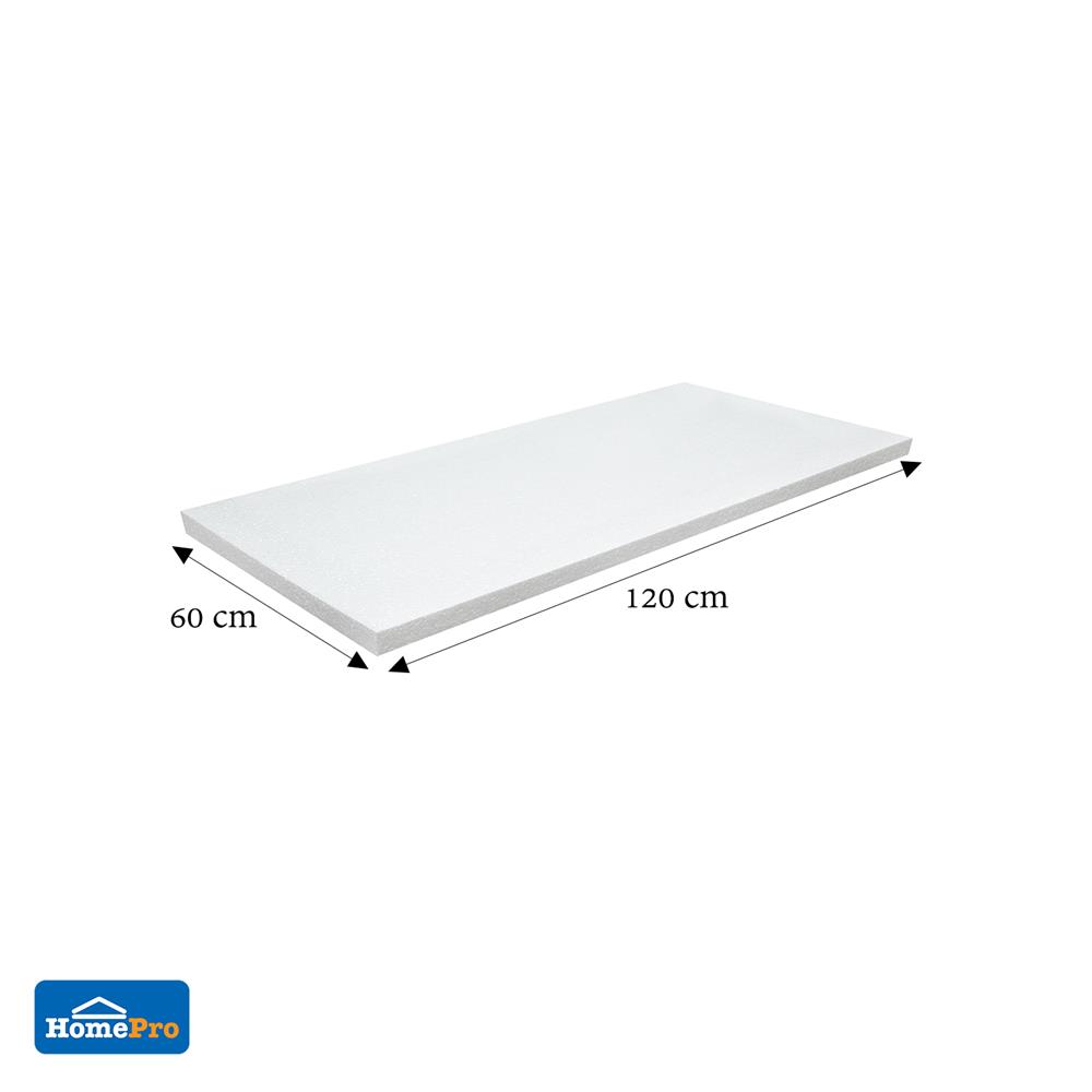 โฟมแผ่น PACK IN 1 1/2 นิ้วX60 ซม.X1.2 ม. สีขาว