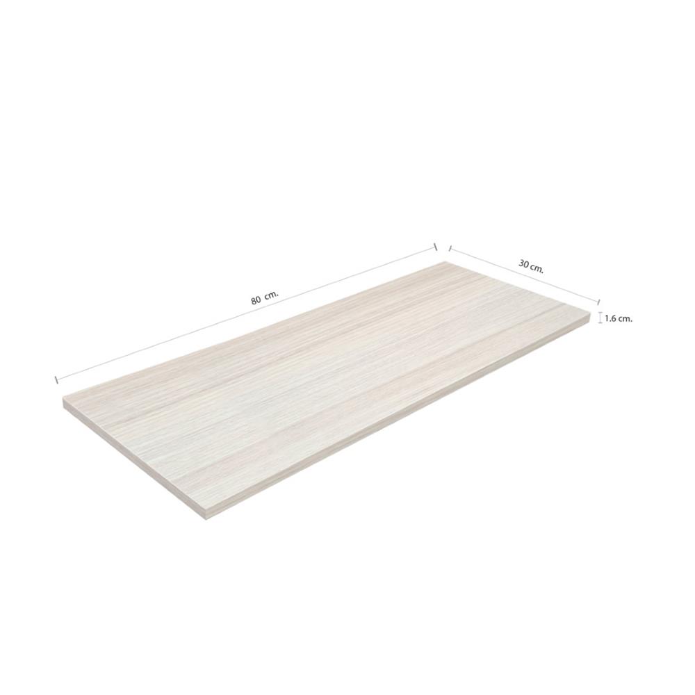 แผ่นชั้นไม้เมลามีน STACKO 80X30X1.6 ซม. สีวอลนัท