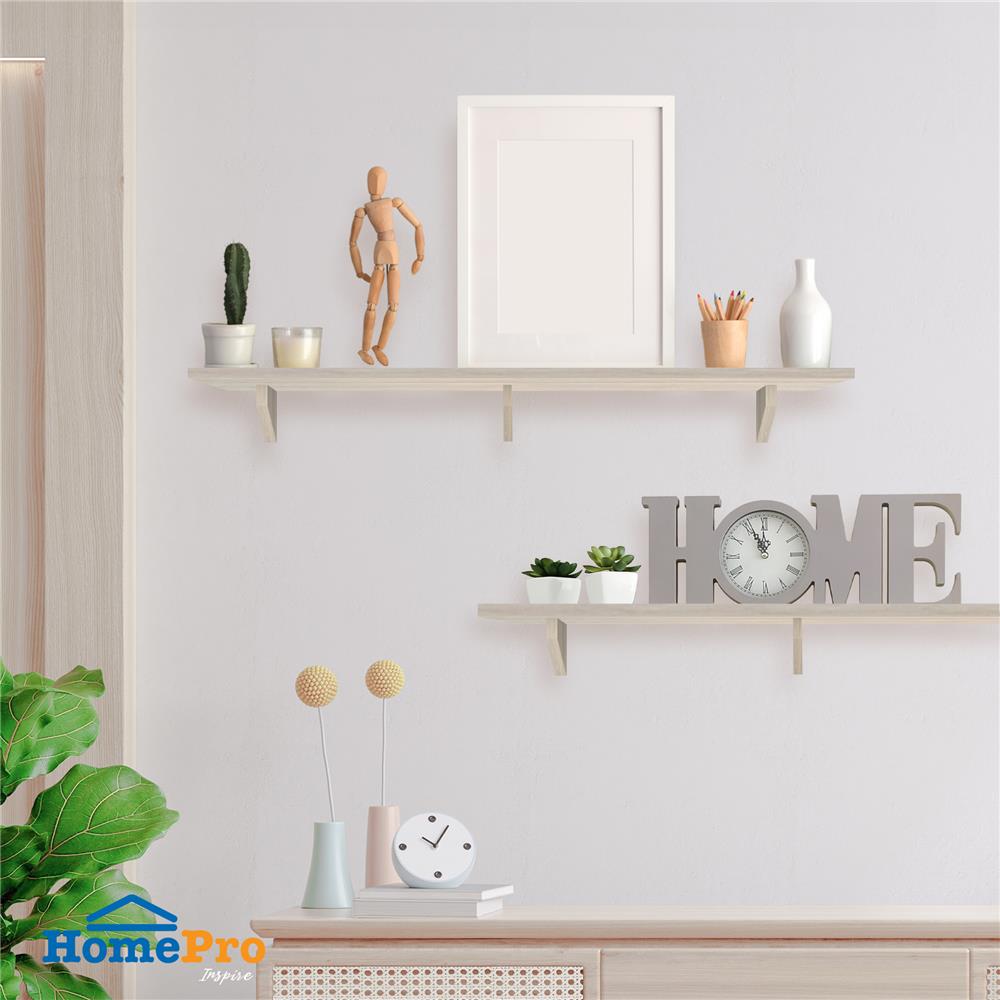 แผ่นชั้นไม้เมลามีน STACKO 80X40X1.6 ซม. สีวอลนัท