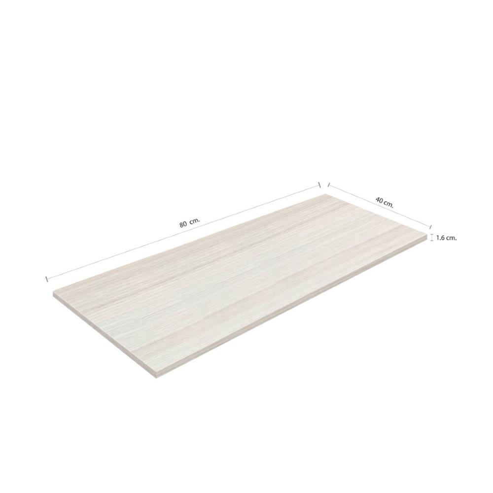 แผ่นชั้นไม้เมลามีน STACKO 80X40X1.6 ซม. สีวอลนัท