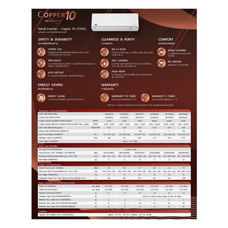 แอร์ผนัง CARRIER 42TVDA013/38TVDA013 12100 บีทียู อินเวอร์เตอร์_4