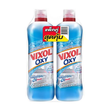 น้ำยาทำความสะอาดห้องน้ำ VIXOL OXY BLUE 700 มล. แพ็กคู่ AQUA FRESH