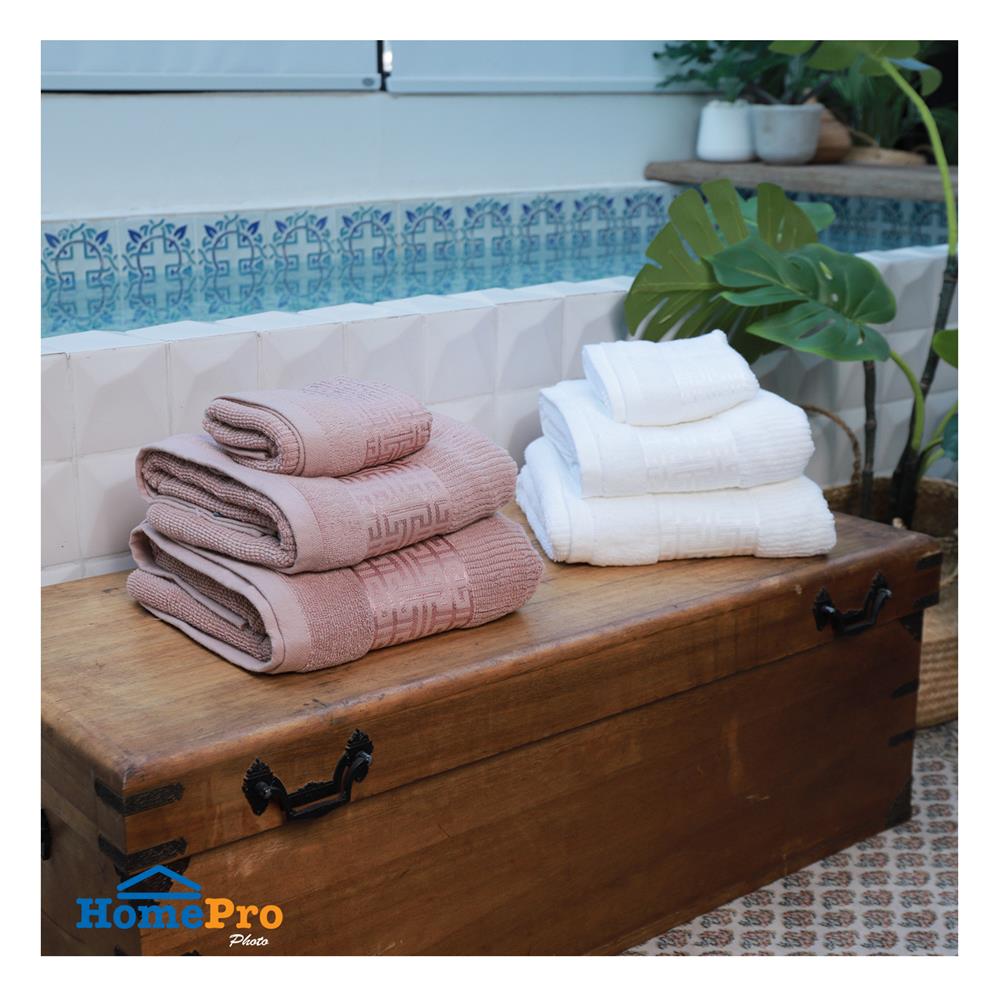 ผ้าขนหนู HOME LIVING STYLE CAMILA 27X54 นิ้ว สีขาว