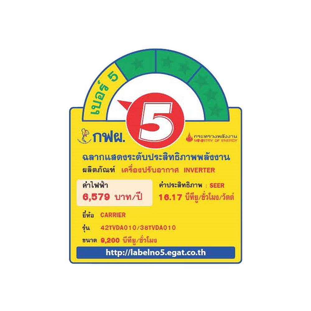 แอร์ผนัง CARRIER 42TVDA010/38TVDA010 9200 บีทียู อินเวอร์เตอร์