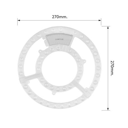 หลอด LED LAMPTAN CEILING MODULE AMBIT 42 วัตต์ DAYLIGHT_6