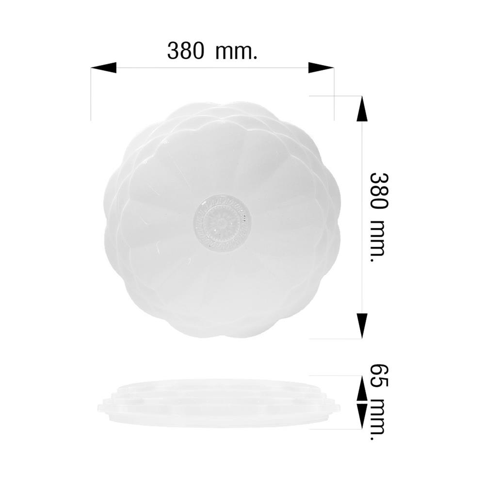 ไฟเพดาน LED NAGAS FIOLAR S03 15 นิ้ว 36 วัตต์ DAYLIGHT/COOL WHITE/WARM WHITE สีขาว