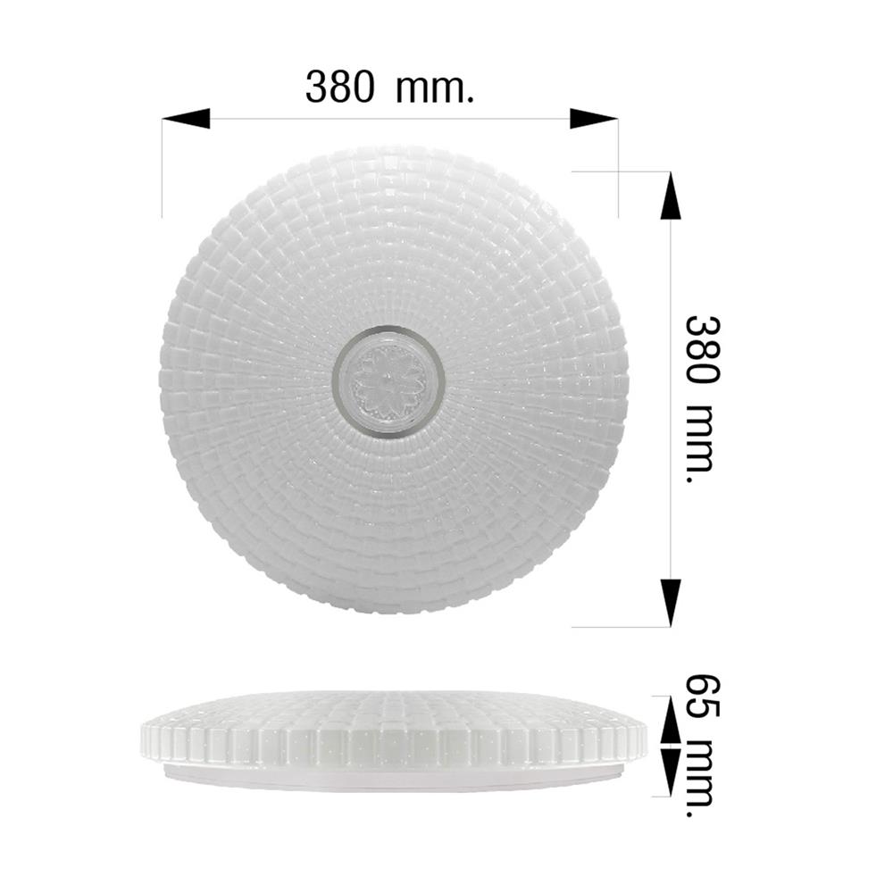 ไฟเพดาน LED NAGAS FIOLAR S02 15 นิ้ว 36 วัตต์ DAYLIGHT/COOL WHITE/WARM WHITE สีขาว