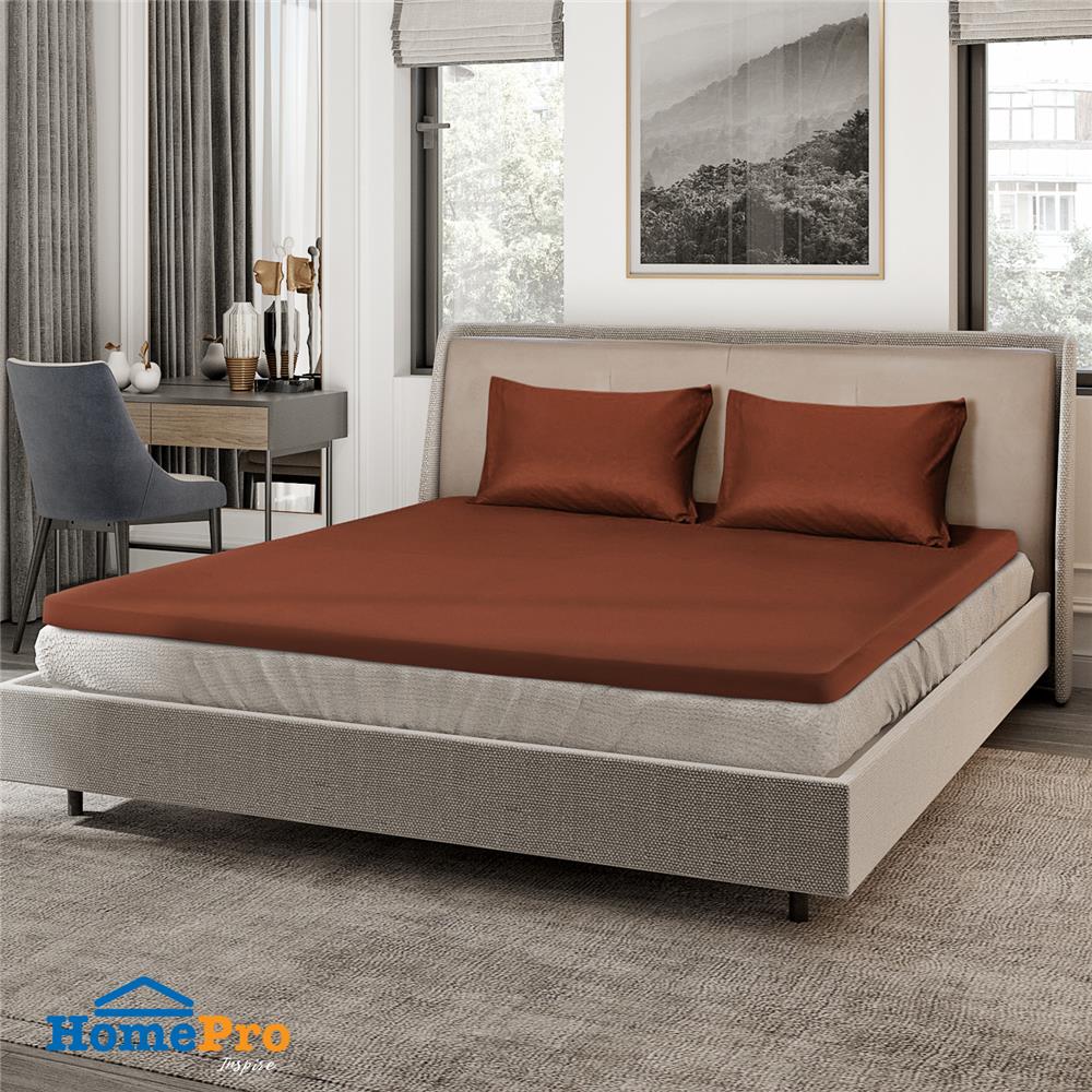 ชุดผ้าปู TOPPER 5 ฟุต 3 ชิ้น ME LIVING RICH สีน้ำตาล