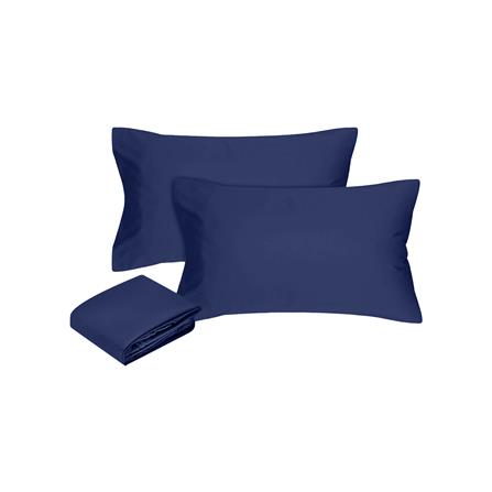 ชุดผ้าปู TOPPER 6 ฟุต 3 ชิ้น ME LIVING RICH สีน้ำเงิน_2