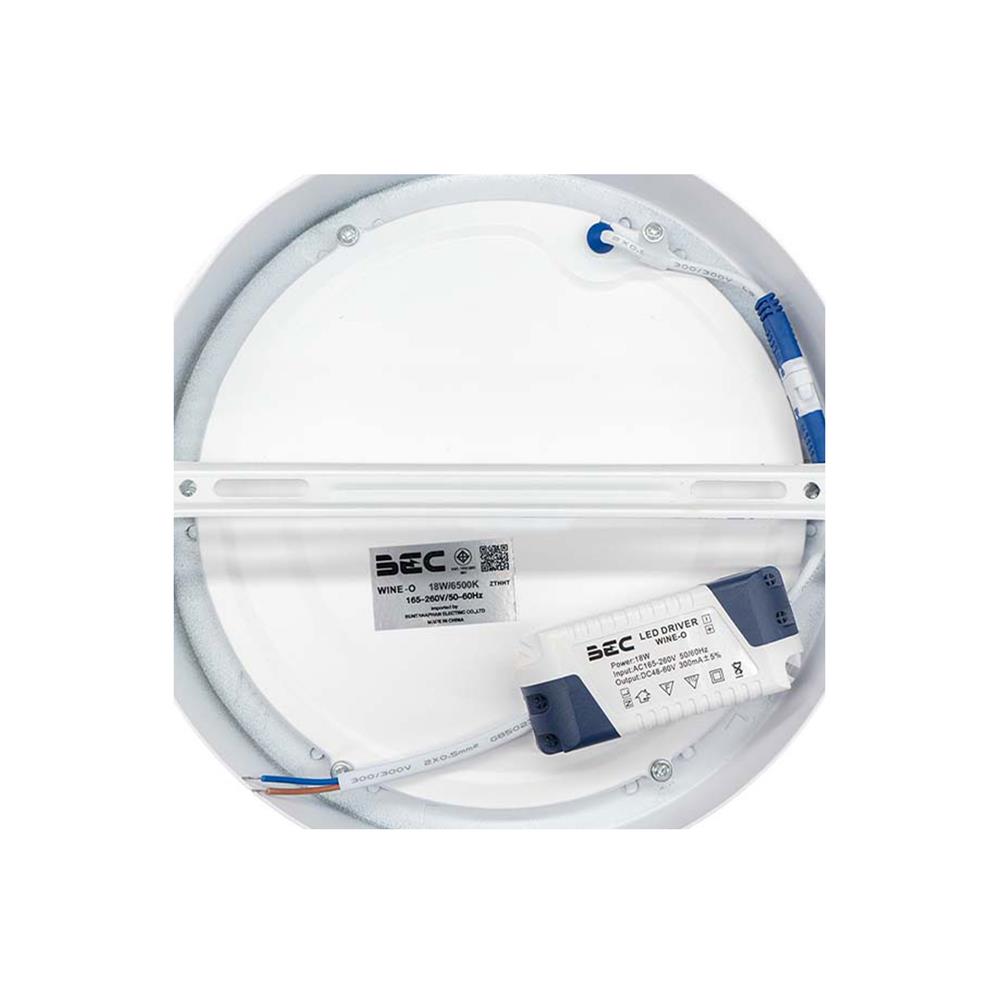 ดาวน์ไลท์ LED BEC WINE-O 8 นิ้ว 18 วัตต์ DAYLIGHT สีขาว