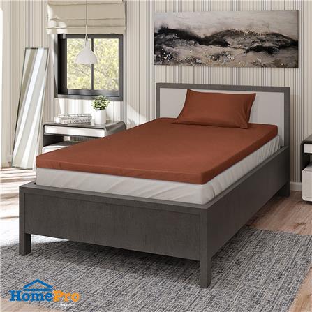 ชุดผ้าปู TOPPER 3.5 ฟุต 2 ชิ้น ME LIVING RICH สีน้ำตาล_0