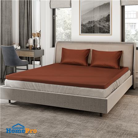 ชุดผ้าปู TOPPER 6 ฟุต 3 ชิ้น ME LIVING RICH สีน้ำตาล