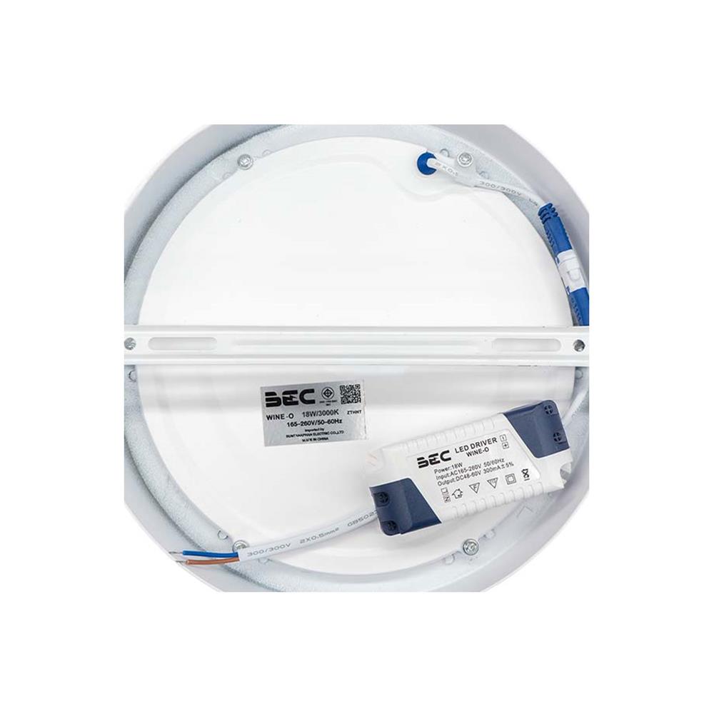 ดาวน์ไลท์ LED BEC WINE-O 8 นิ้ว 18 วัตต์ WARM WHITE สีขาว