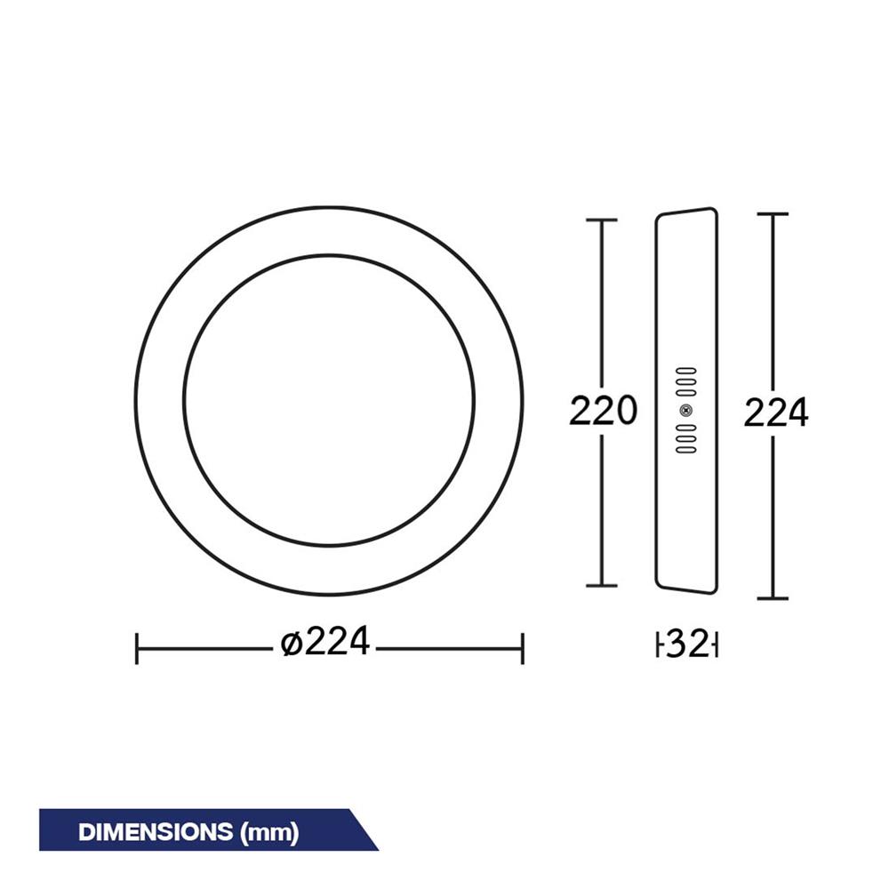 ดาวน์ไลท์ LED BEC WINE-O 8 นิ้ว 18 วัตต์ WARM WHITE สีขาว