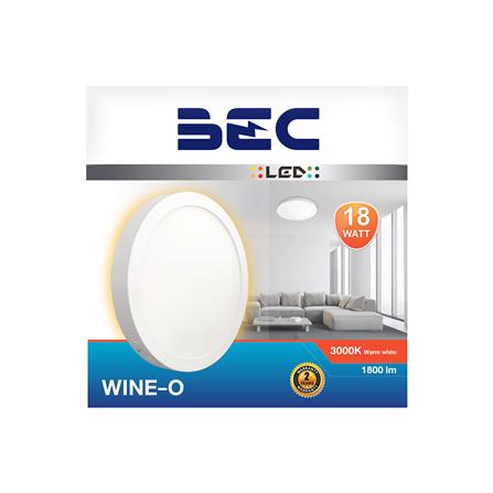 ดาวน์ไลท์ LED BEC WINE-O 8 นิ้ว 18 วัตต์ WARM WHITE สีขาว_1