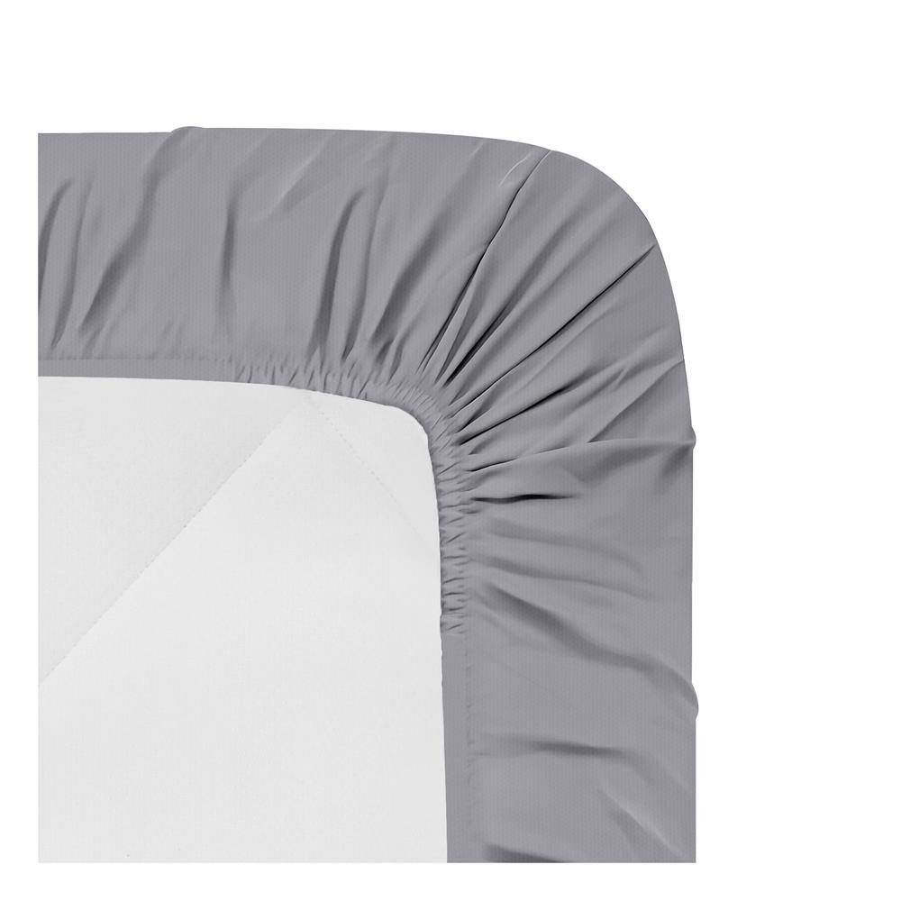 ชุดผ้าปู TOPPER 3.5 ฟุต 2 ชิ้น ME LIVING RICH สีเทา