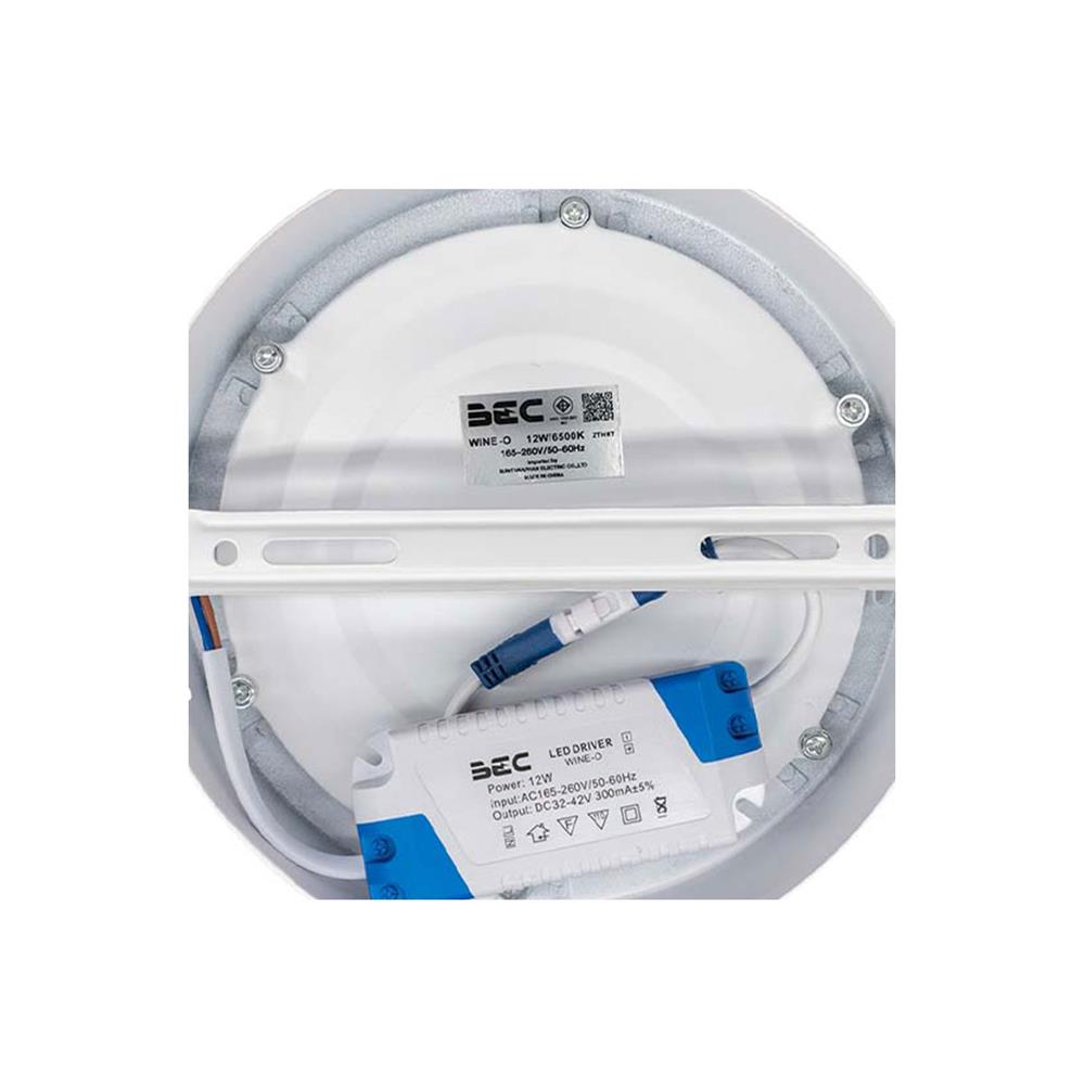 ดาวน์ไลท์ LED BEC WINE-O 6 นิ้ว 12 วัตต์ DAYLIGHT สีขาว
