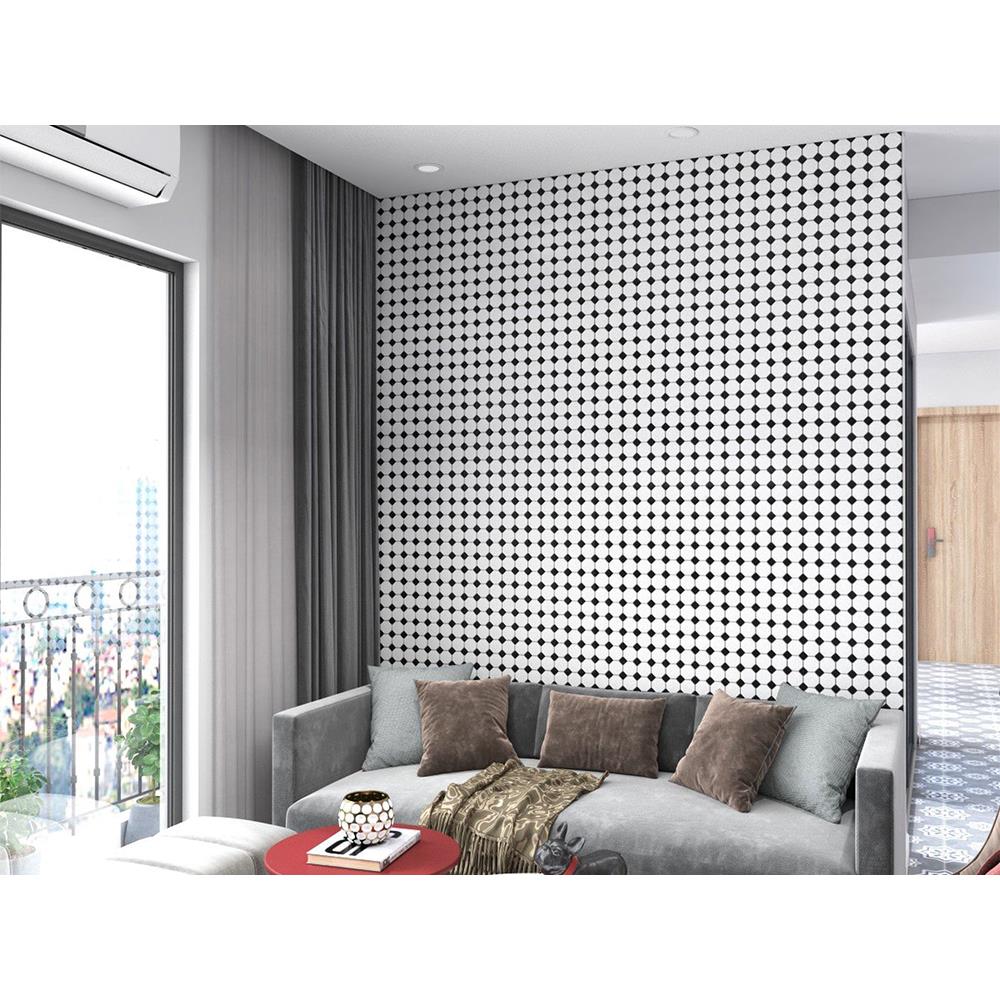 โมเสคพอร์ซเลน 29.5x29.5 ซม. DURAGRES จาโคบี้ สีขาว-ดำ