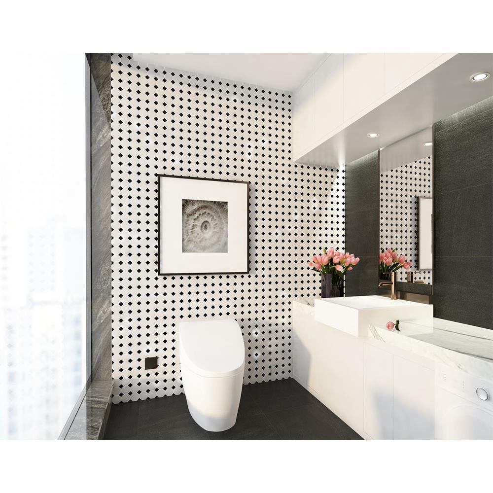 โมเสคพอร์ซเลน 29.5x29.5 ซม. DURAGRES จาโคบี้ สีขาว-ดำ