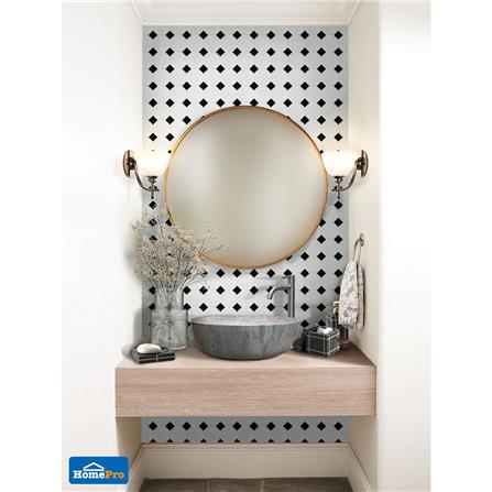 โมเสคพอร์ซเลน 29.5x29.5 ซม. DURAGRES จาโคบี้ สีขาว-ดำ_2