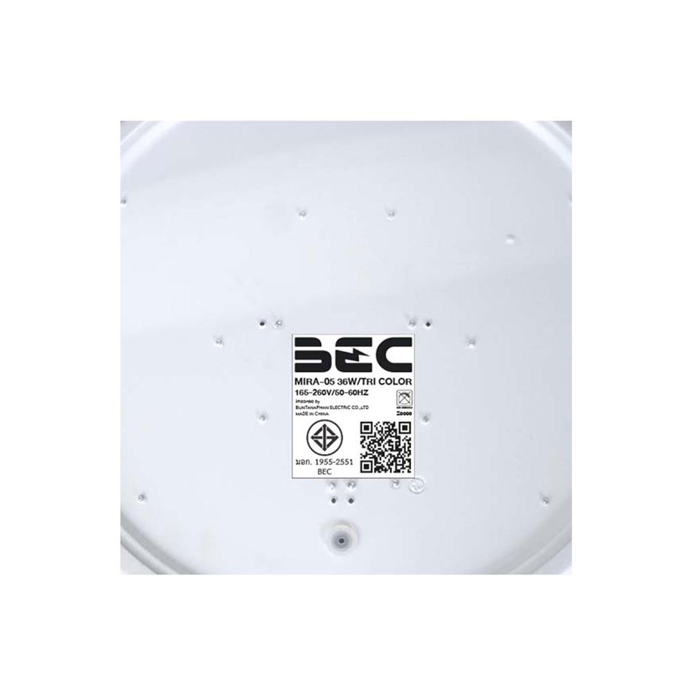 ไฟเพดาน LED BEC MIRA-05 15 นิ้ว 36 วัตต์ DAYLIGHT/COOL WHITE/WARM WHITE สีขาว