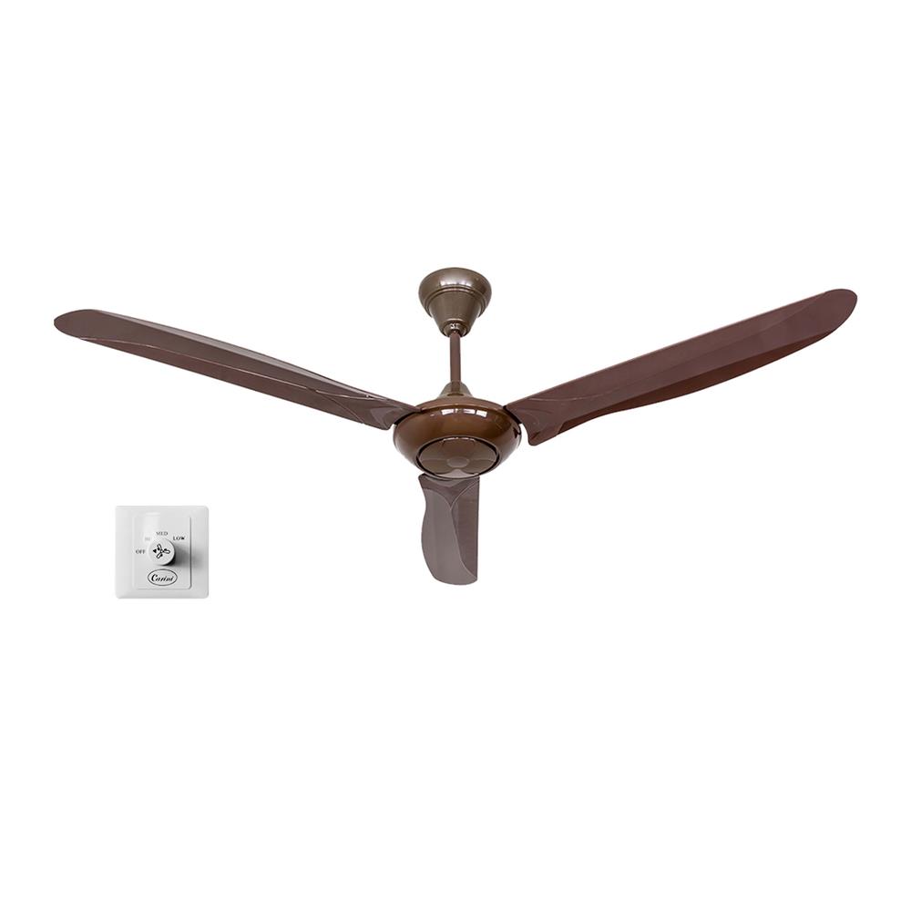 พัดลมไม่มีโคมไฟ CARINI C33 56 นิ้ว สีน้ำตาล