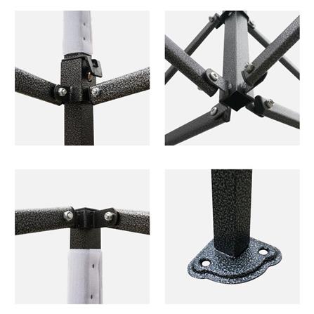 เต็นท์พับ  LUCKYFRIEND 3x3 เมตร สีแดง_3