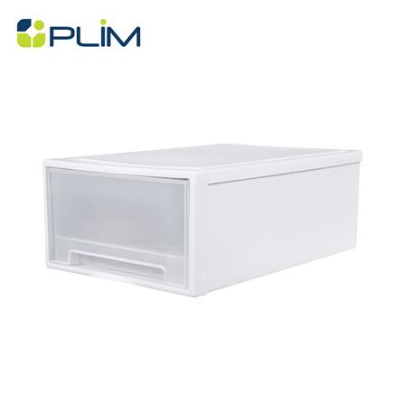 กล่องลิ้นชักจัดเก็บเสื้อชั้นใน PLIM SIZE L สีขาว_1